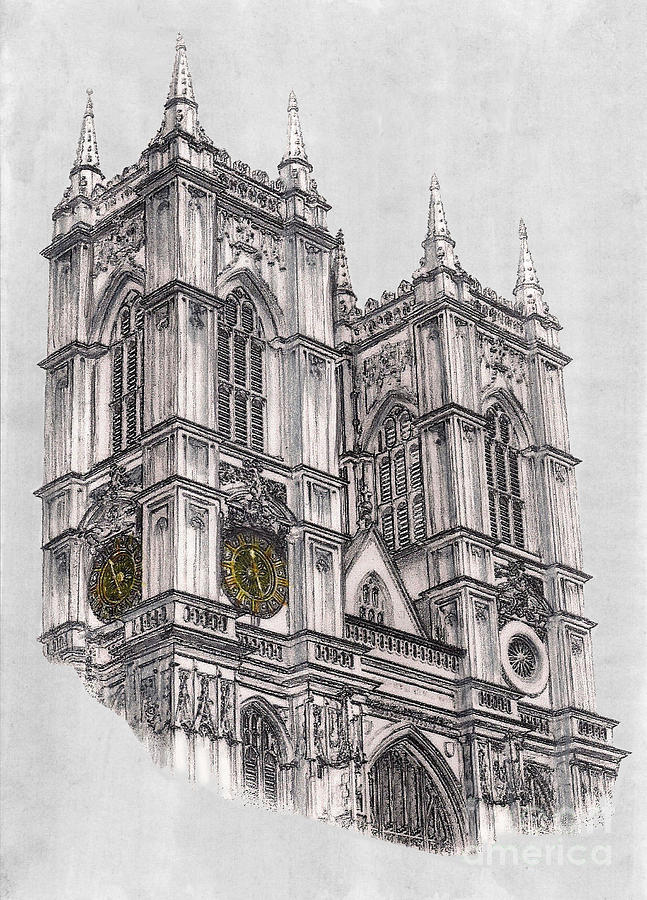 Westminster Abbey London Drawing by Gerald Blaikie