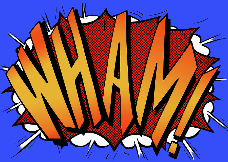 Wham Comic Book Text Sound Effect By Jacquie Boyd