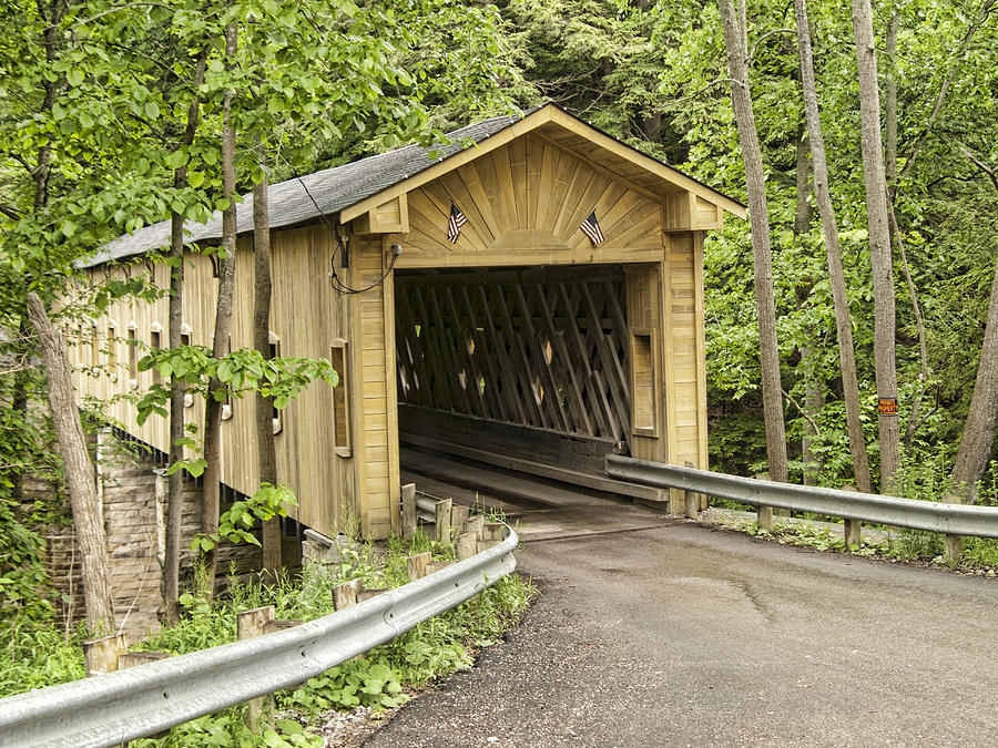 Windsor Mills Covered Bridge Photograph by Phyllis Taylor
