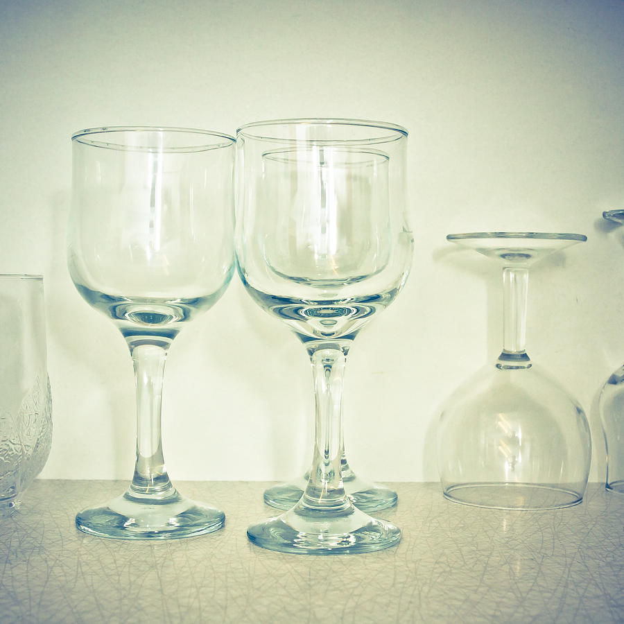 Wine Glasses Photograph By Tom Gowanlock Fine Art America