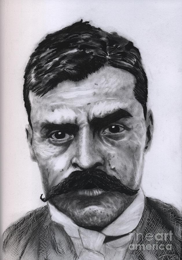 Zapata Drawing by Alejandro Fonck