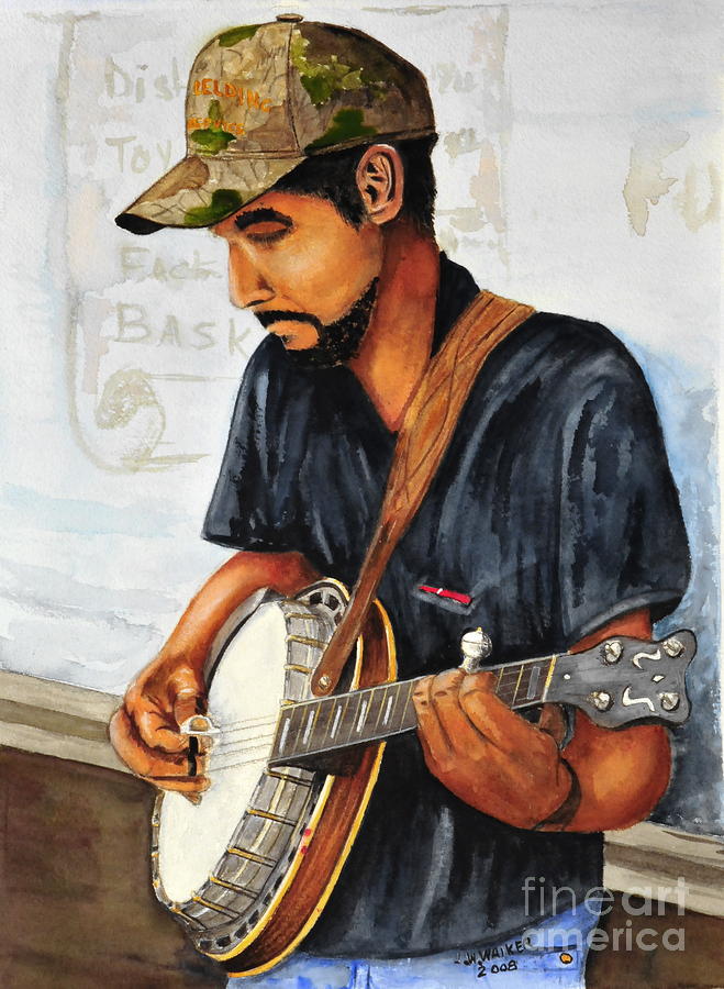 banjo player posters