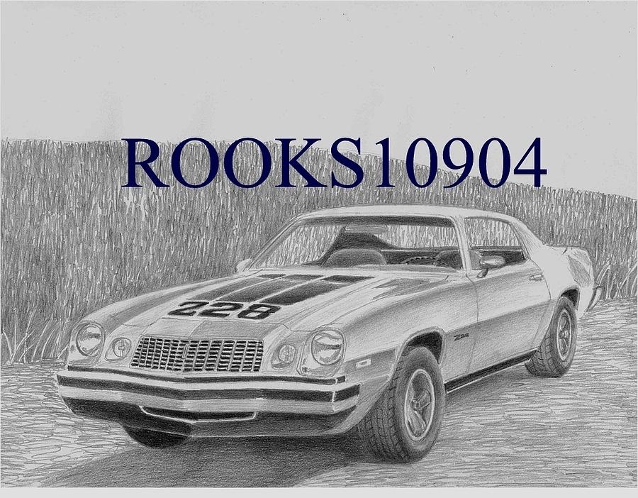 1974 Chevrolet Camaro Z28 Drawing Stephen Rooks
