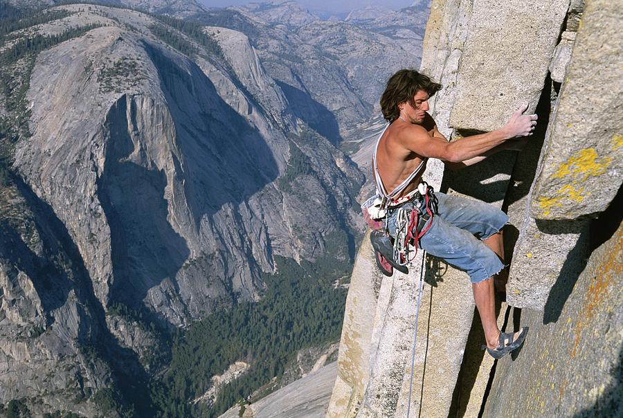 A Man Climbing