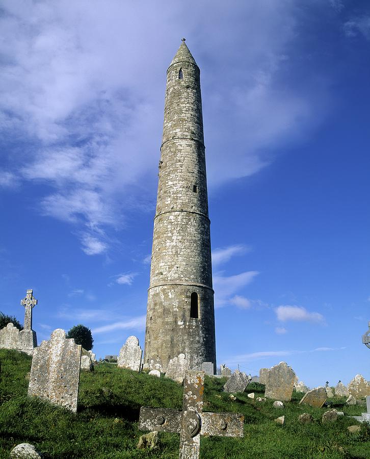 Ardmore Round Tower, Ardmore, Co Photograph by The Irish Image Collection