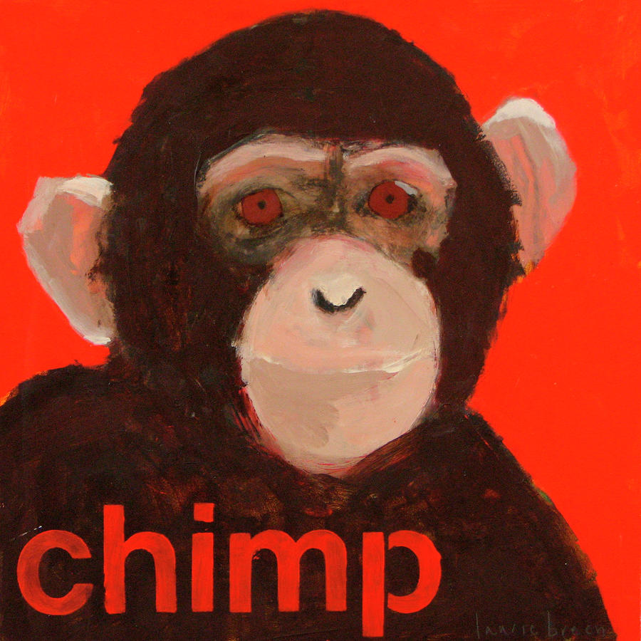 Chimpanzee Painting  - Chimpanzee Fine Art Print