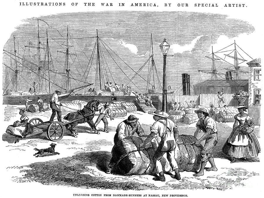 Civil War Blockade, 1864 Photograph by Granger