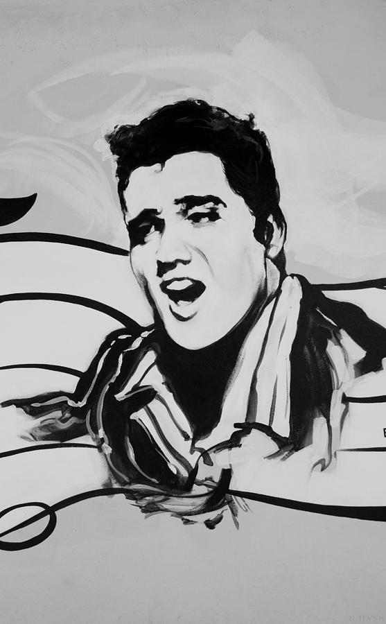 ELVIS in BLACK AND WHITE Photograph ELVIS in BLACK AND WHITE Fine Art 