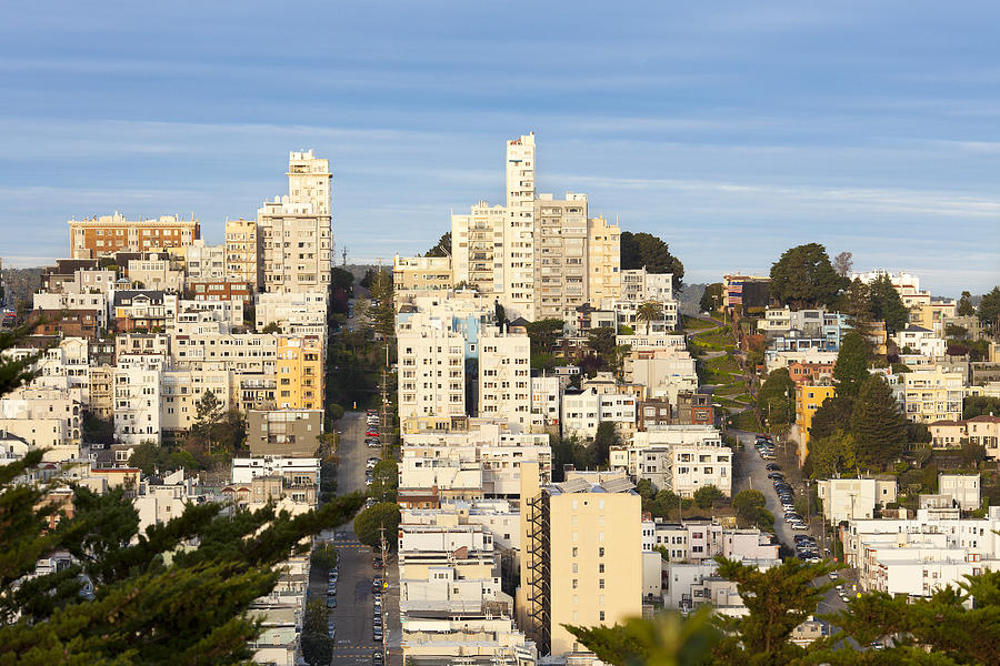 Russian Hill Neighborhood San Francisco California Usa Photograph By