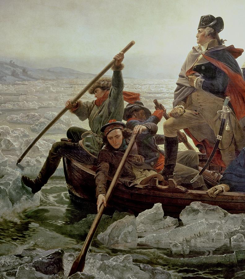 Asian Antiques: Washington Crossing The Delaware Painting