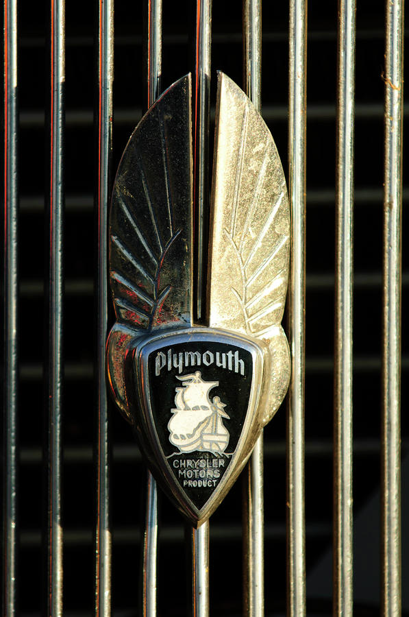 1934 Plymouth Emblem by Jill Reger