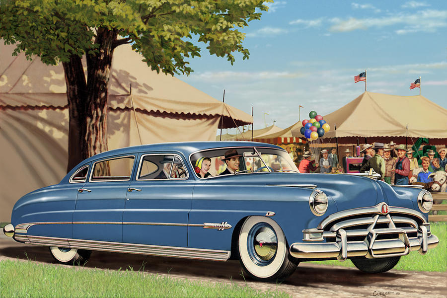 1951 Hudson Hornet fair americana antique car auto nostalgic rural country