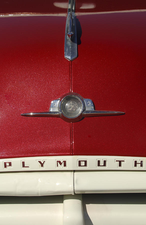 1952 Plymouth Hood Emblem Photograph 1952 Plymouth Hood Emblem Fine Art 