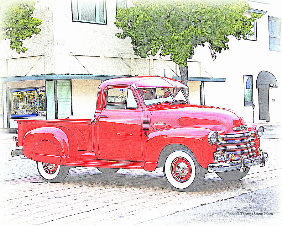  - 1953-red-chevy-pickup-truck-randall-thomas-stone