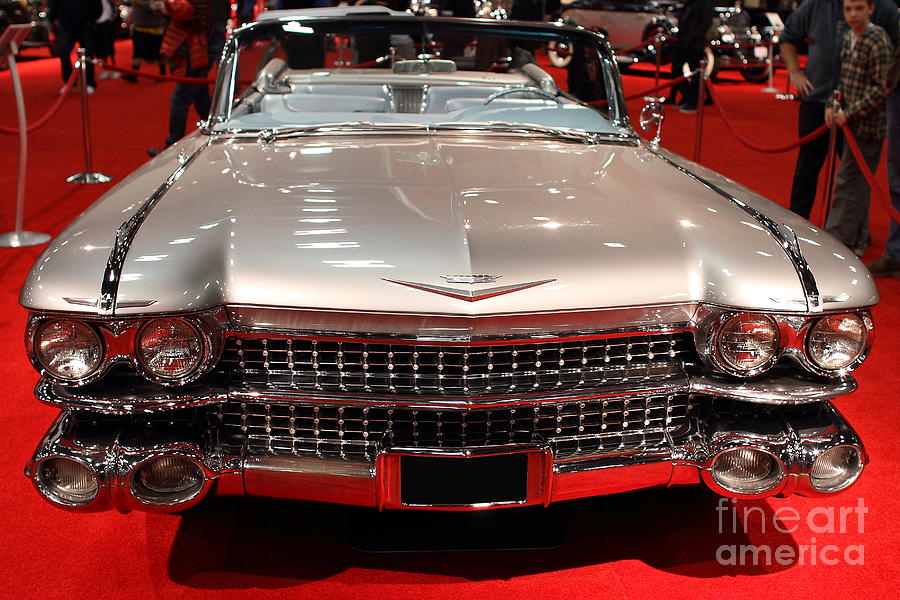 1959 Cadillac Convertible Front View Photograph 1959 Cadillac 