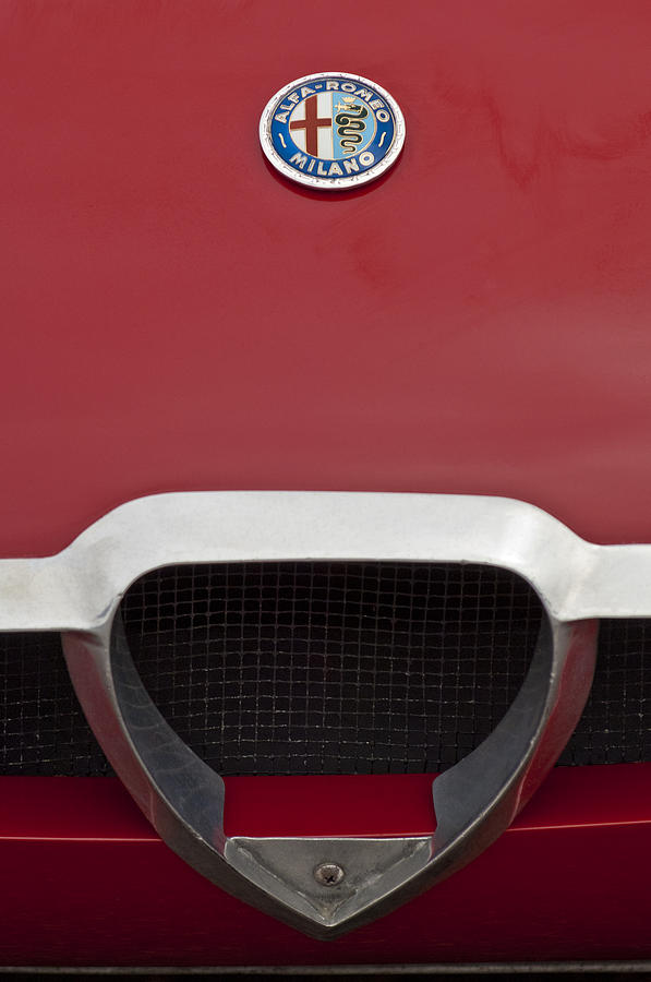 Best car ever built. 1965 Alfa Romeo TZ 1 Grille Emblem Pograph   1965 Alfa Romeo TZ 1 Grille .