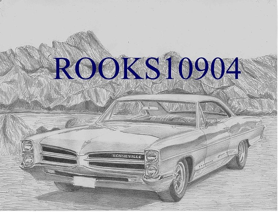 1966 Pontiac Bonneville Drawing Stephen Rooks