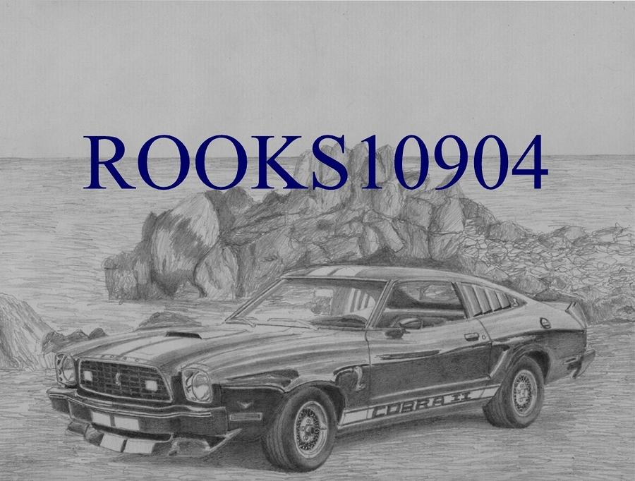 1977 Ford Mustang Cobra II Drawing Stephen Rooks