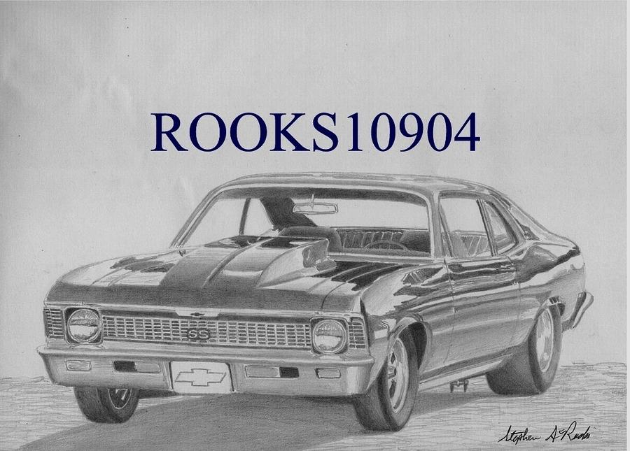 1970 Chevrolet Nova SS Drawing Stephen Rooks