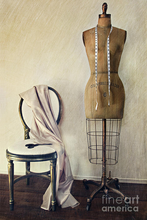 Antique Dress Form And Chair With Vintage Feeling Photograph by ...