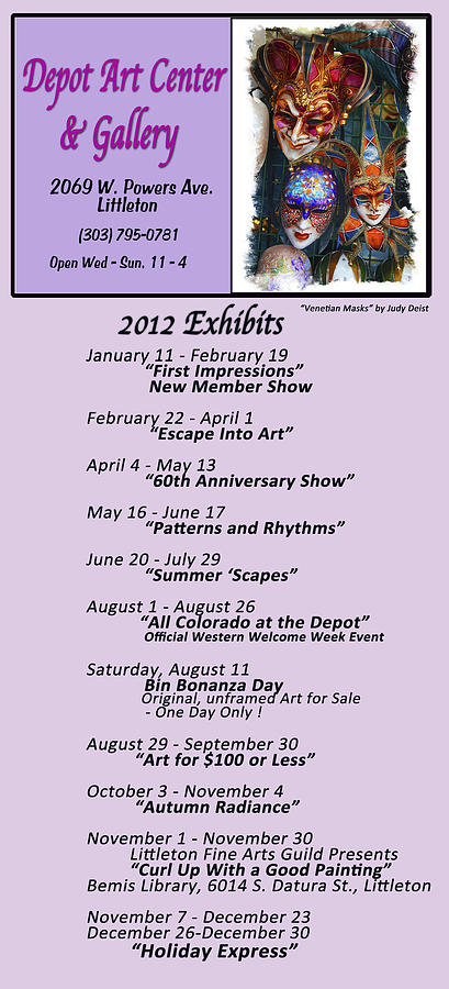 schedule of shows painting by depot art center Depot Art Center 409x900