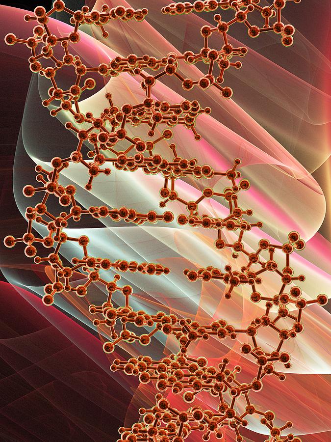 Dna Molecule Artwork 28 Photograph By Laguna Design Pixels