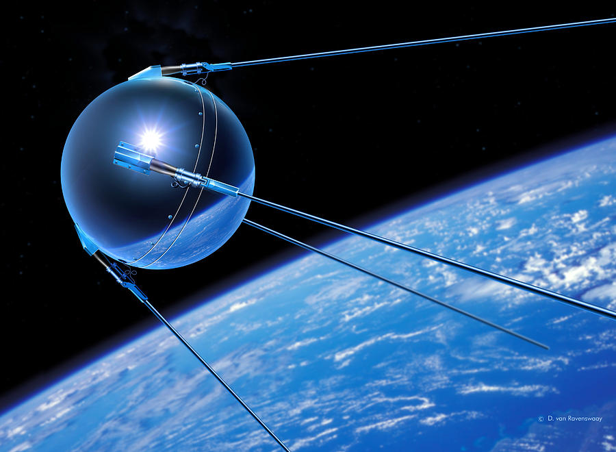 Sputnik 1 Satellite Photograph by Detlev Van Ravenswaay