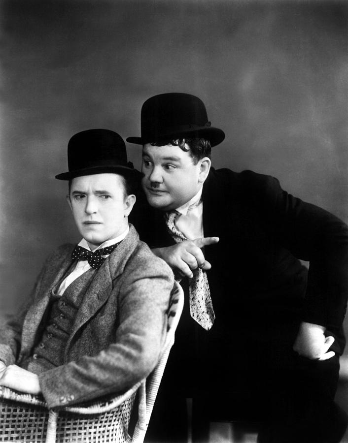 Stan Laurel Oliver Hardy Laurel And Hardy Photograph By Everett 