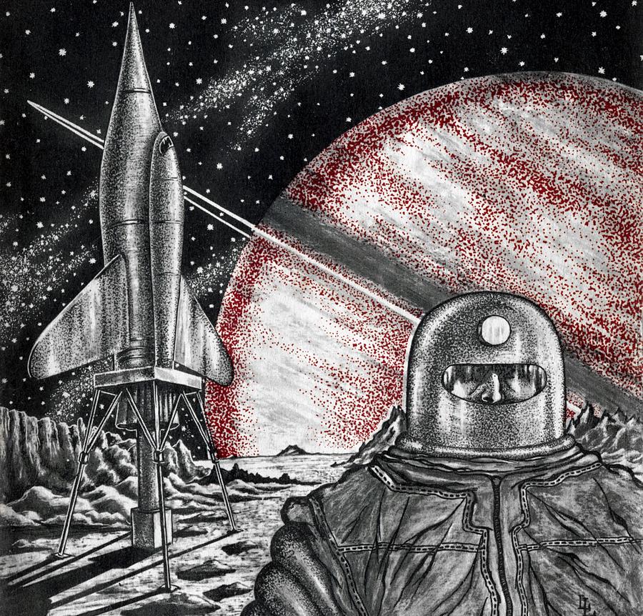 Space Exploration Science-fiction Artwork Photograph by Cci Archives