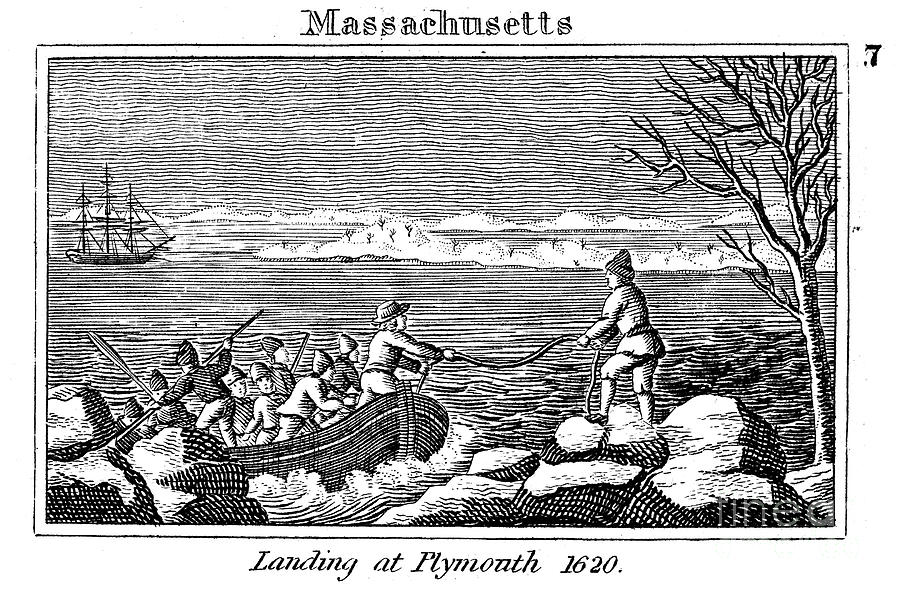 pilgrims land at plymouth rock