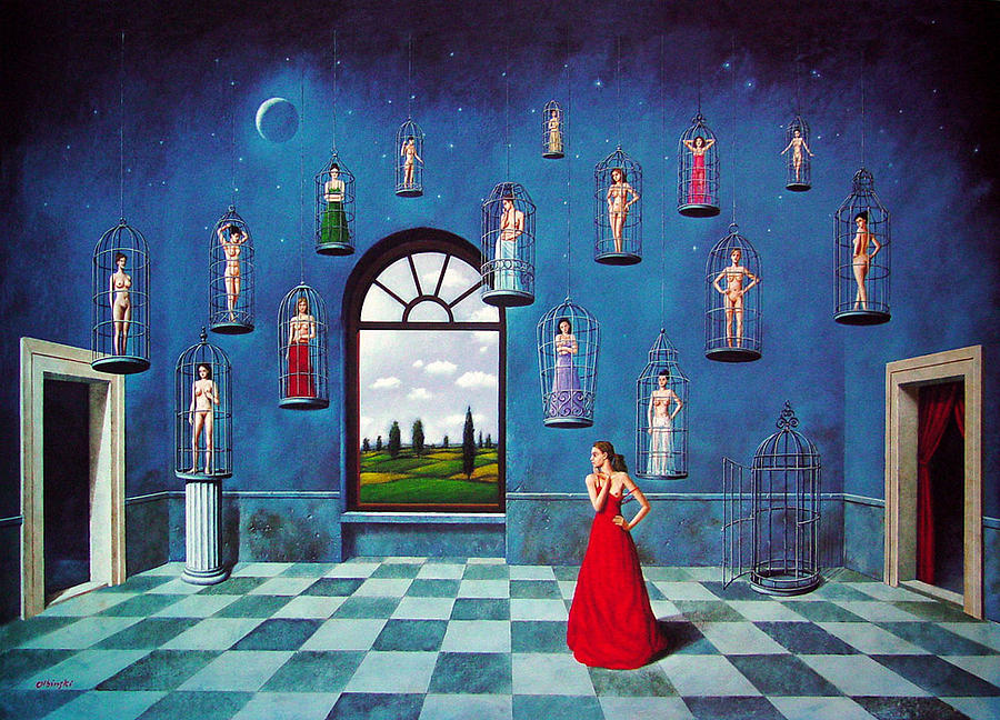 Untitled Mixed Media By Rafal Olbinski Pixels