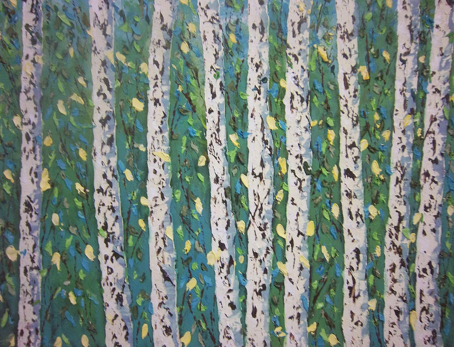 aspen trees painting