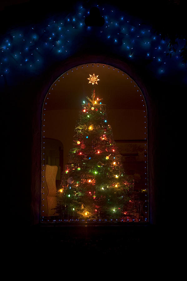 A Christmas Tree In A Home Photograph by John Burcham