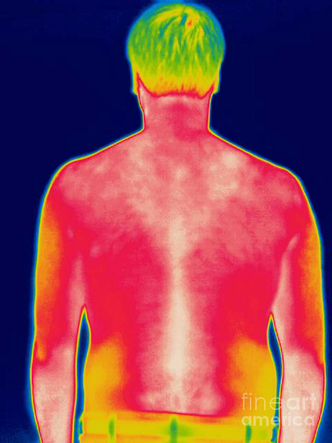 A Thermogram Of A Man Photograph By Ted Kinsman Fine Art America