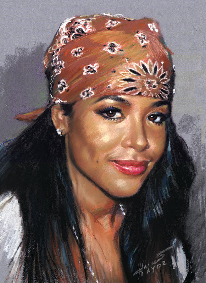 Aaliyah Dana Haughton Pastel Aaliyah Dana Haughton Fine Art Print Ylli 