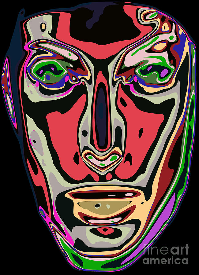 Abstract Face 13 Digital Art by Chris Butler