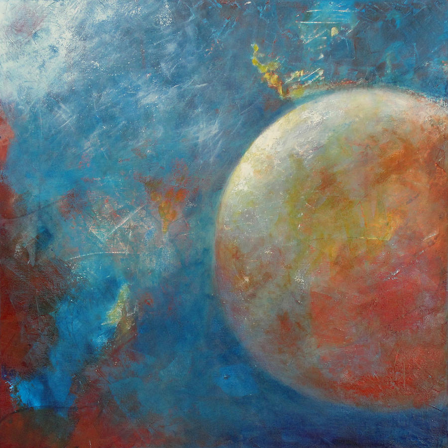 Abstract Galaxy Painting by Eva Hoffmann