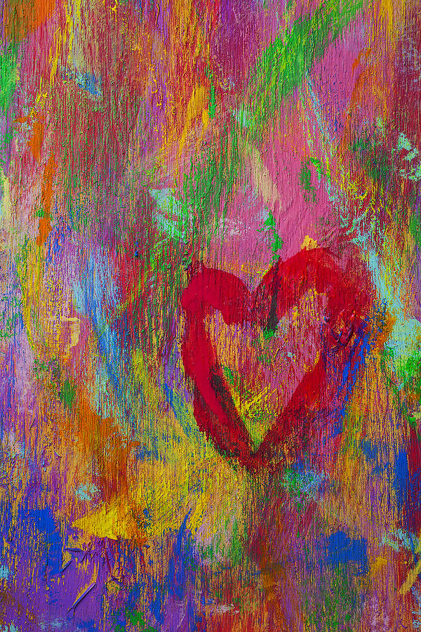 Abstract Heart Artwork