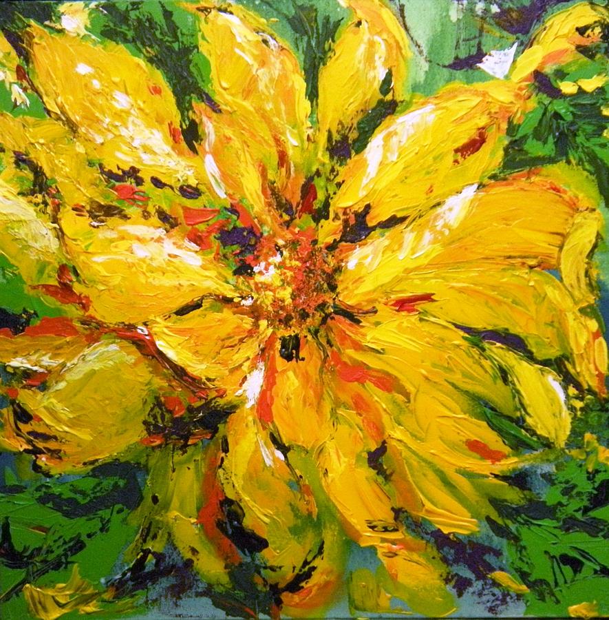 Abstract Sunflower Paintings