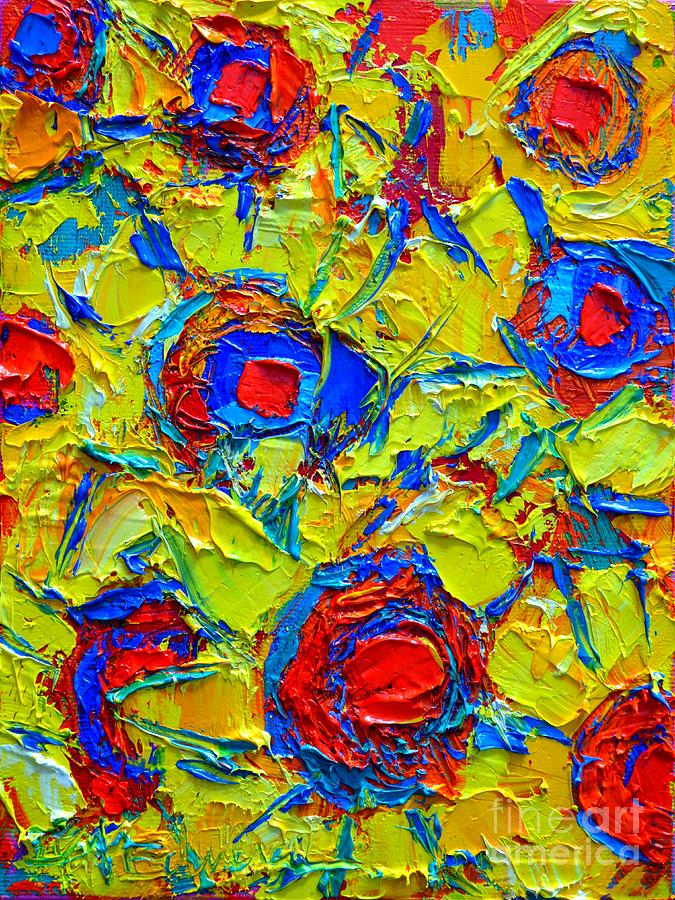 Abstract Sunflower Paintings