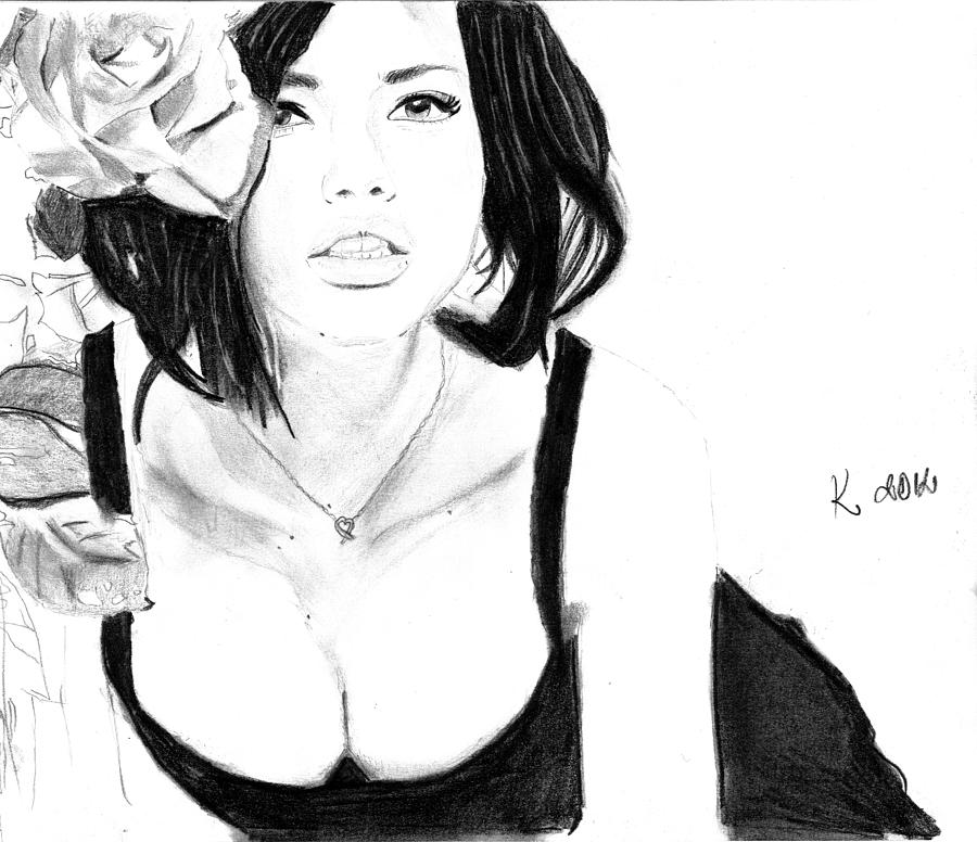 Adriana Lima Painting By Kristina Mladenova