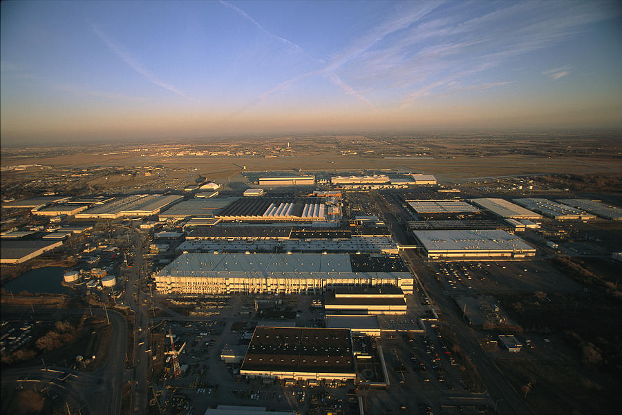 Aerial View Of The Boeing Factory Photograph By Ira Block