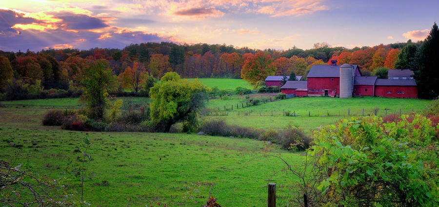 An Autumn Farmscape Cornwall Connecticut Photograph An Autumn