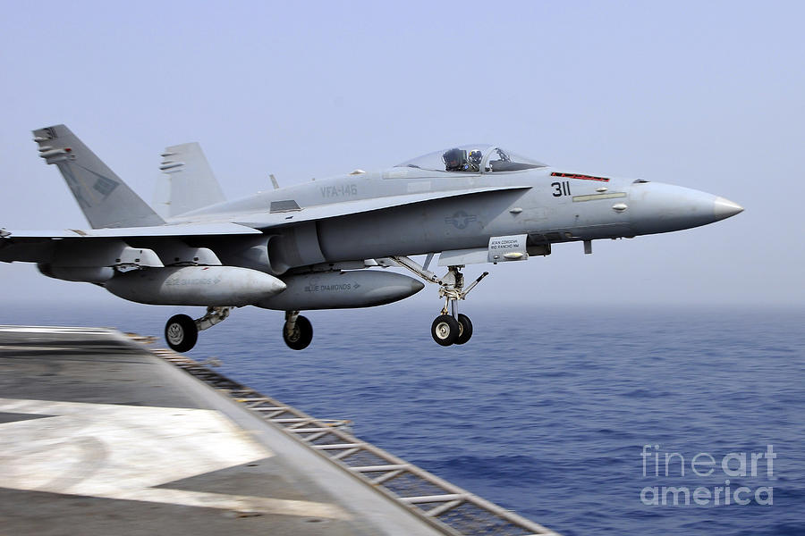 An Fa C Hornet Catapults Photograph By Stocktrek Images