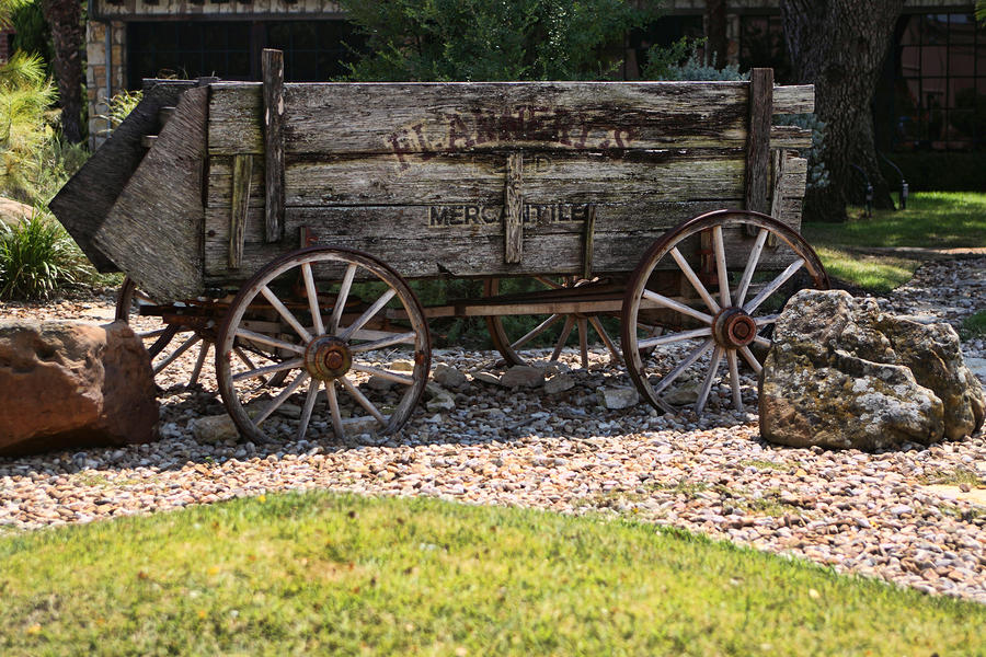 big wooden wagon