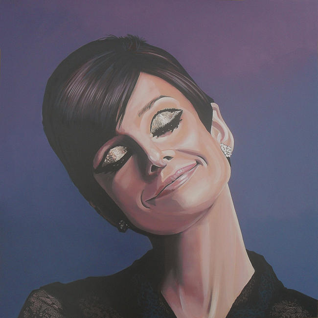 Audrey Hepburn Painting Paul Meijering