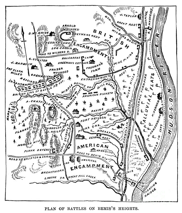 Saratoga Battle Map