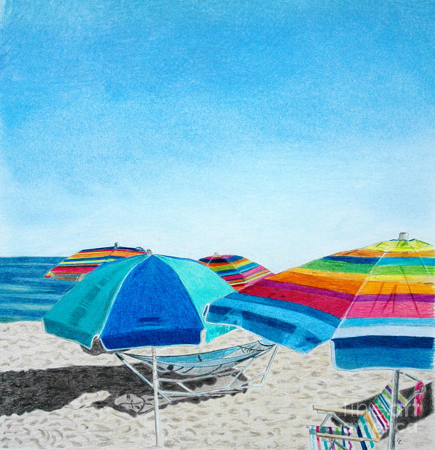 Beach Umbrella Drawing