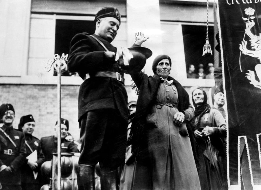 Benito Mussolini Center Left Prime Photograph By Everett Fine Art