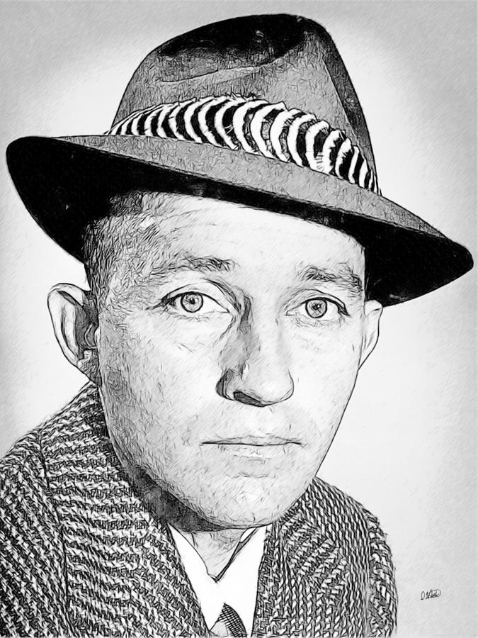 Bing Crosby 22 Drawing by Dean Wittle